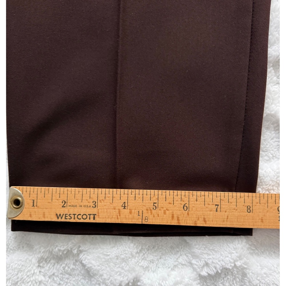 Kim Rogers Womens Brown Straight Leg Dress Pants Size 8 Average Career Trousers - Picture 8 of 9